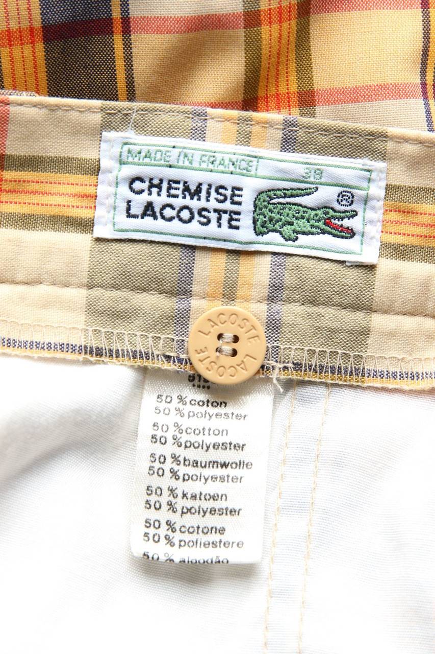 Carou CHEMISE LACOSTE Vintage-Bermuda-Shorts mit Karo-Muster Nur für heute