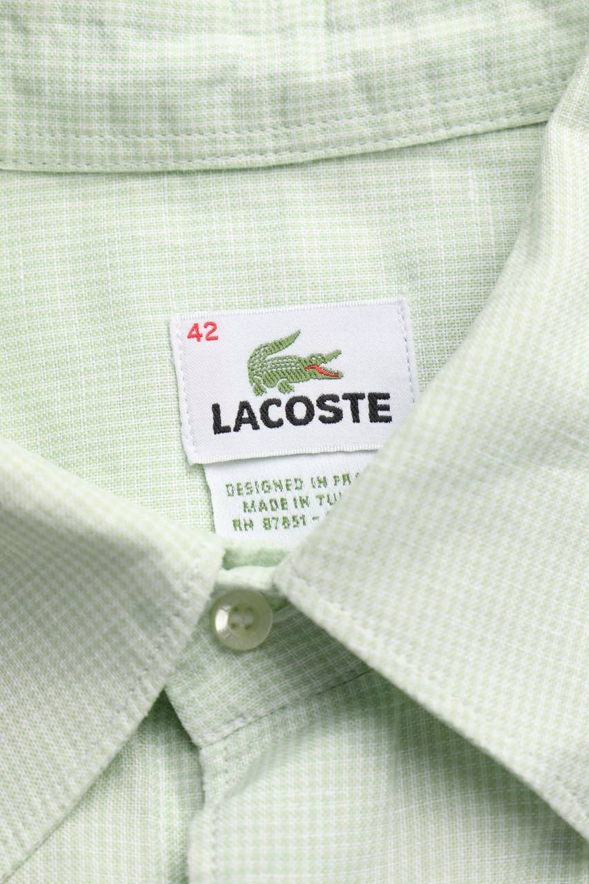 Carou LACOSTE Kurzarm-Hemd mit Leinen zollfrei