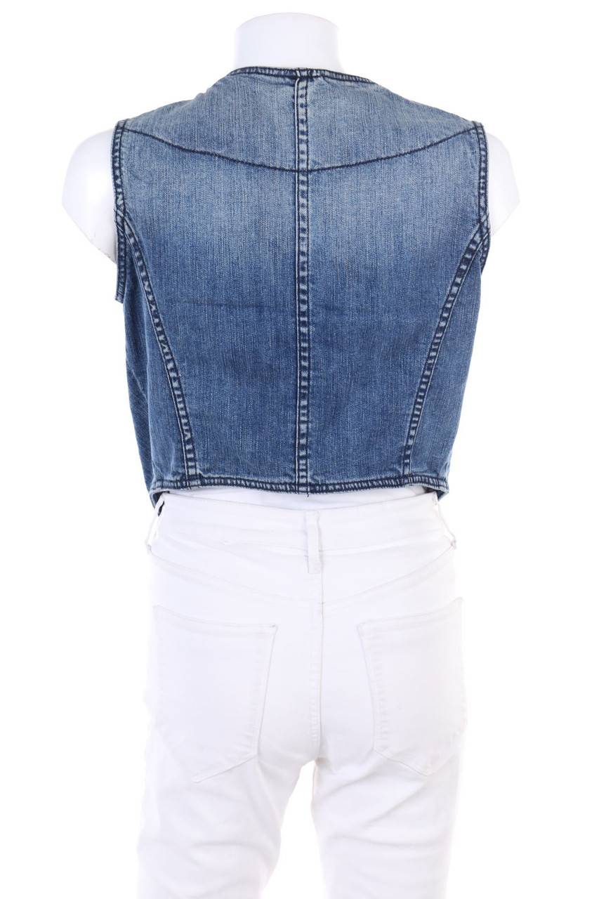 Carou Lois Denim-Weste mit Stickereien 2025