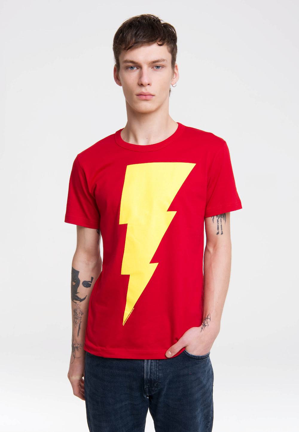 Logoshirt Shazam Logo - DC Comics - T-Shirt Print - Herren Fabrikladen