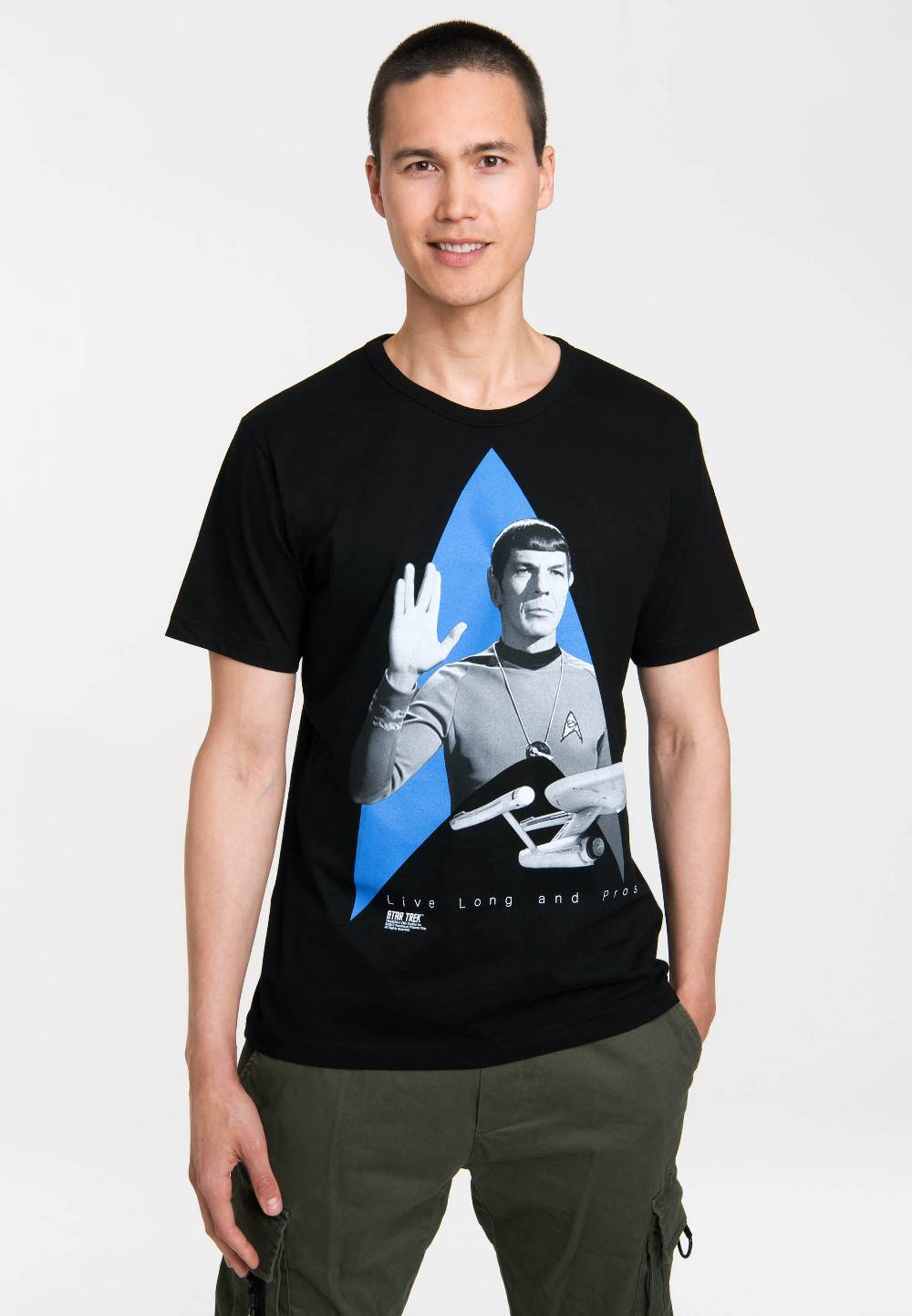 Logoshirt Star Trek - Spock - USS Enterprise Logo - T-Shirt Print - Herren Begrenzt auf 3 Tage