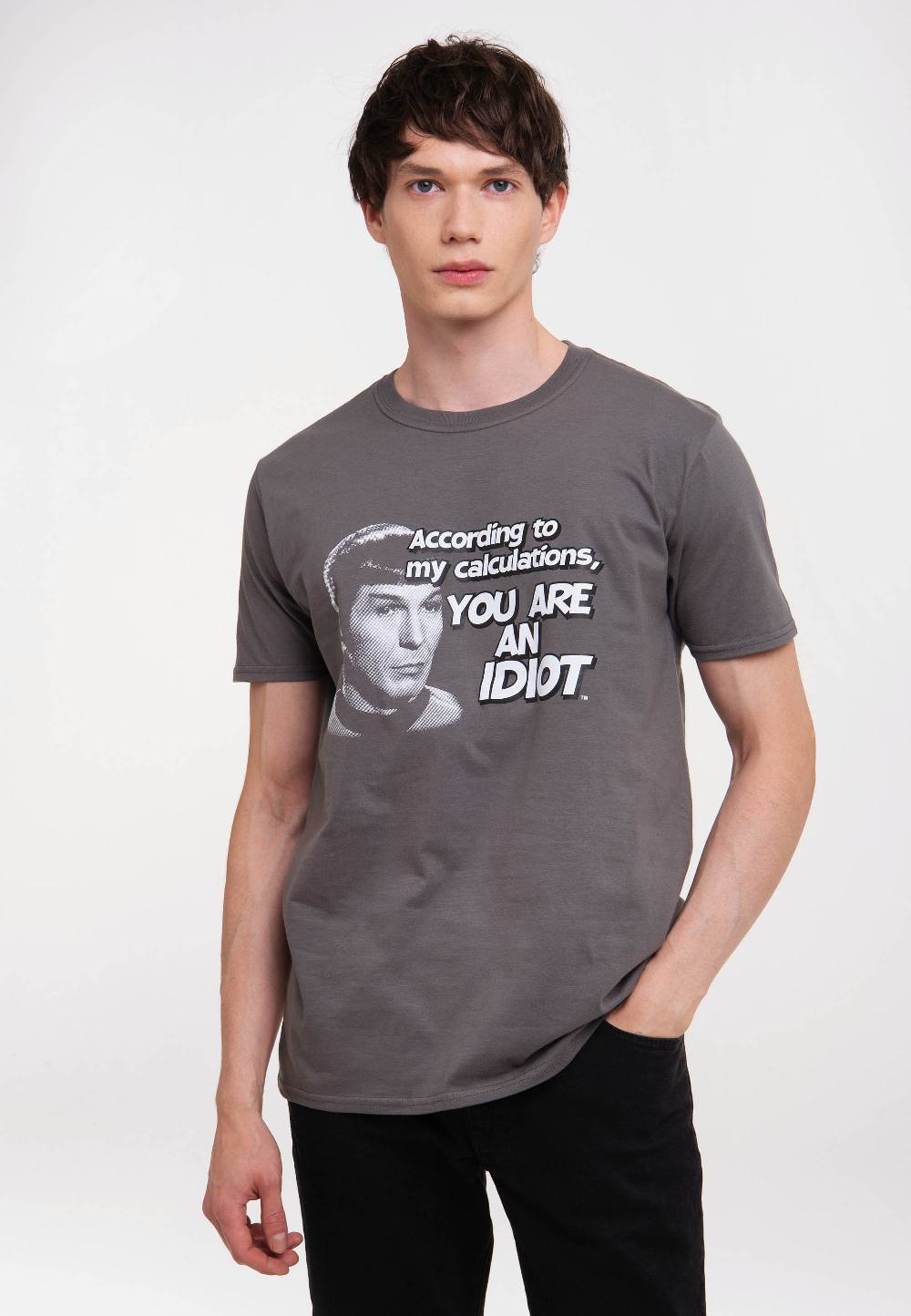 Logoshirt Star Trek - Spock - You Are An Idiot - Hybris - T-Shirt Print 50% Rabatt für begrenzte Zeit