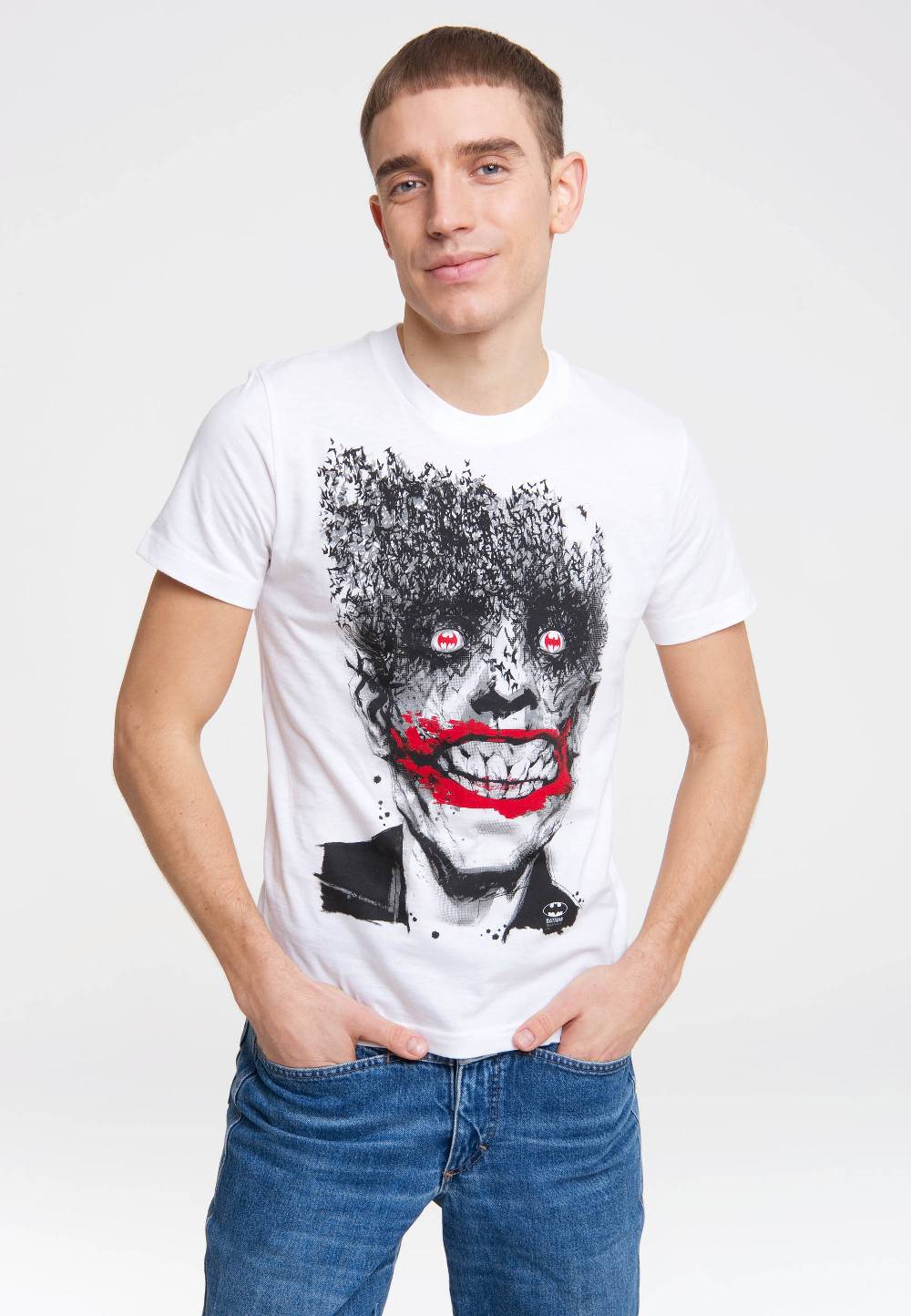 Logoshirt Batman - The Joker - Fledermäuse - DC Comics - T-Shirt Print Schlussverkauf
