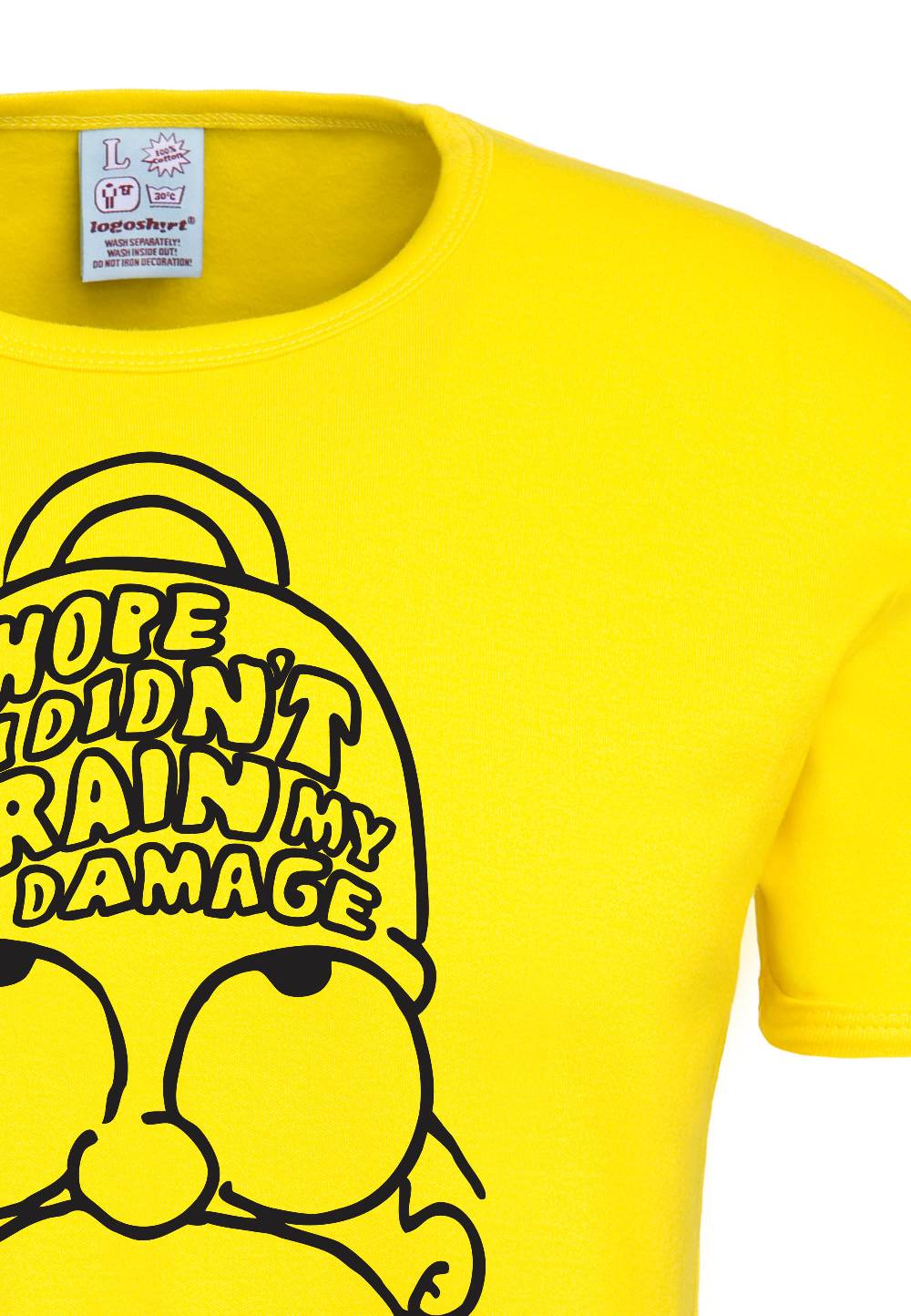 Logoshirt The Simpsons - Homer Simpson - Brain My Damage - T-Shirt Print - Herren Meist gekauft