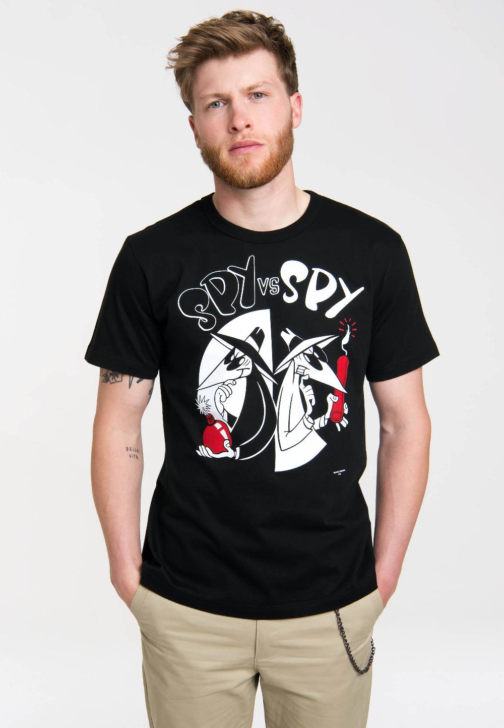 Logoshirt Mad Magazin - Spy vs Spy - Bomb & Dynamite - T-Shirt Print - Herren Limitierter Zeitrabatt
