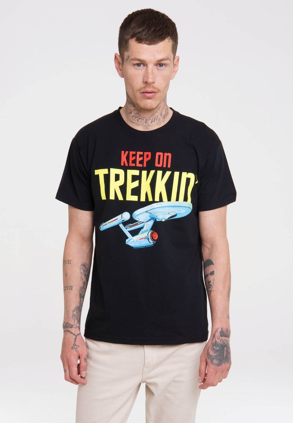Logoshirt Star Trek - USS Enterprise - Keep On Trekkin' - T-Shirt Print Günstig kaufen