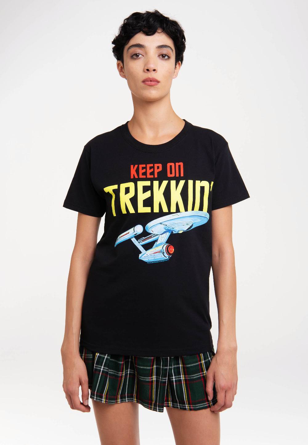 Logoshirt Star Trek - USS Enterprise - Keep On Trekkin' - T-Shirt Print Günstig kaufen