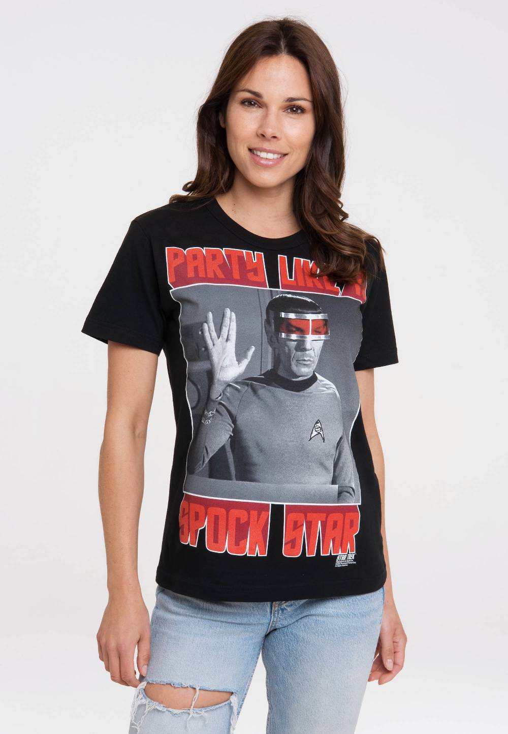 Logoshirt Star Trek - Spock - Party Like A Spock Star - T-Shirt Print - Damen Flash Sale