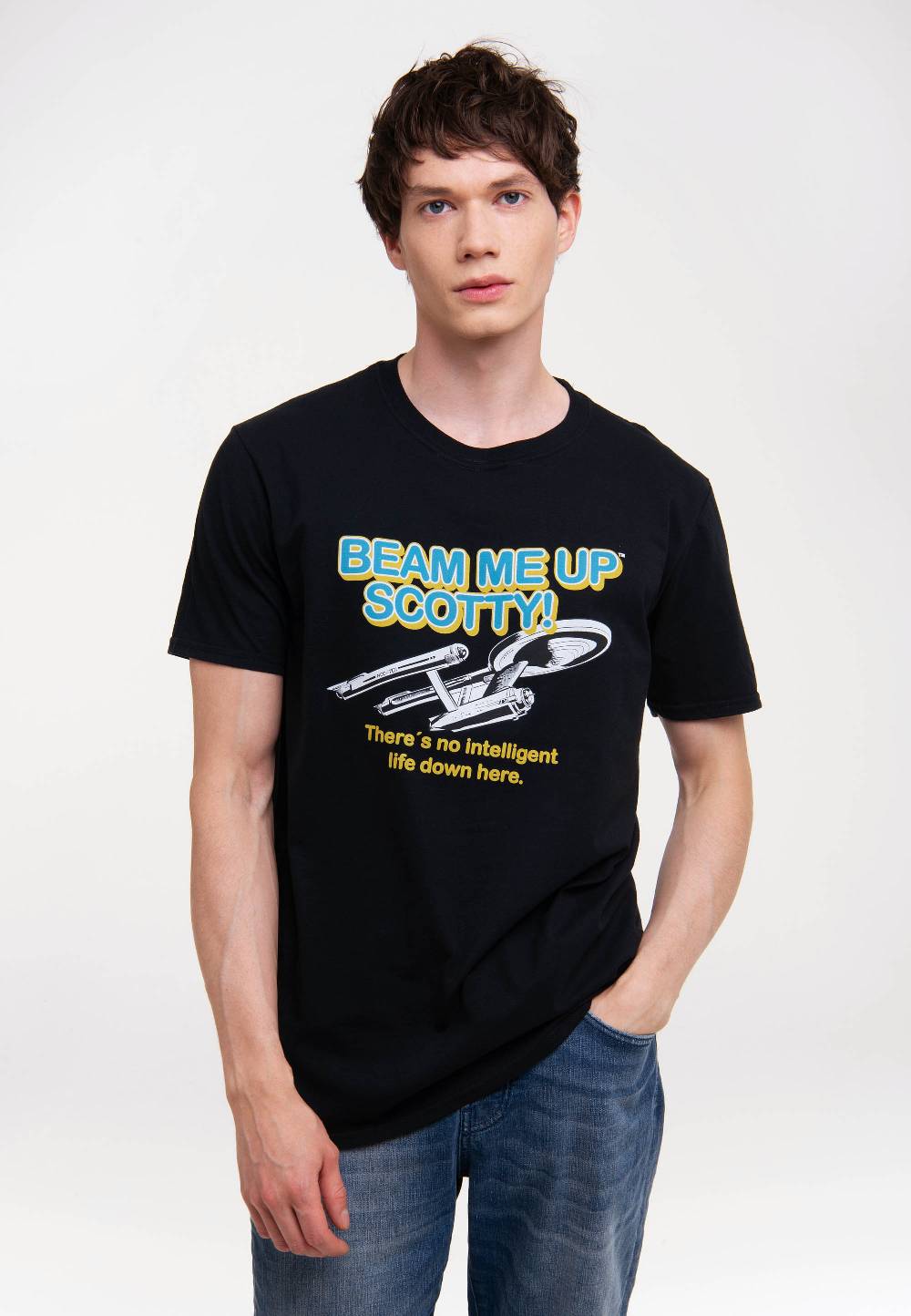 Logoshirt Star Trek - Scotty - Beam Me Up - Hybris - T-Shirt Print Preisnachlass