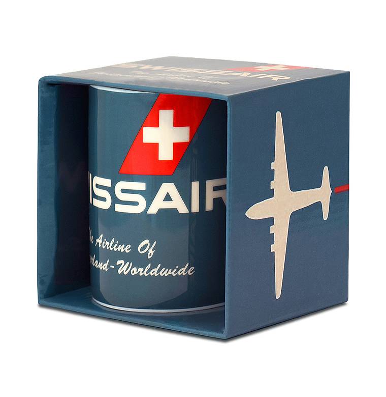 Logoshirt Swissair - The Airline Of Switzerland - Kaffeetasse Letzte 3 Tage
