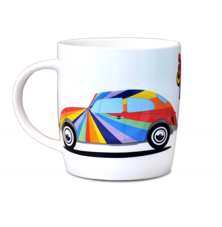 Logoshirt VW - Käfer - Streifen - Love That Bug - Kaffeebecher 50% Rabatt für begrenzte Zeit