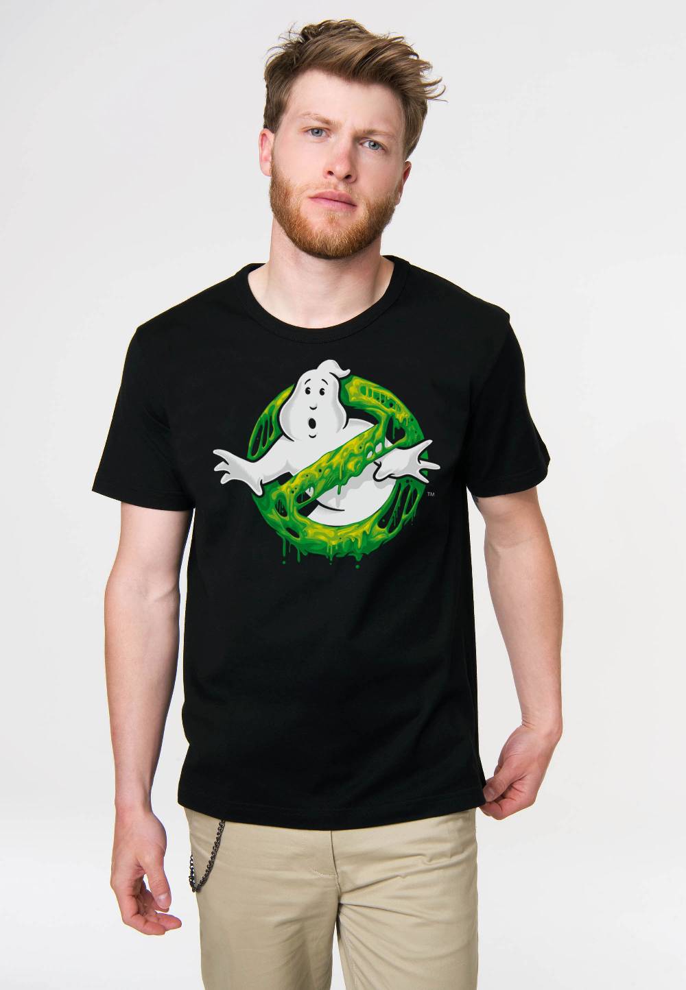 Logoshirt Ghostbusters - Slime Logo - T-Shirt Print - Herren Letzter Tag