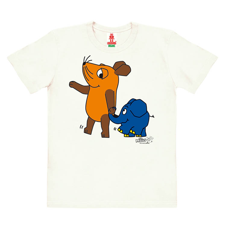 Logoshirt Die Sendung mit der Maus - Maus & Elefant - Bio - T-Shirt Print - Kinder Zeitbegrenzte Promotion