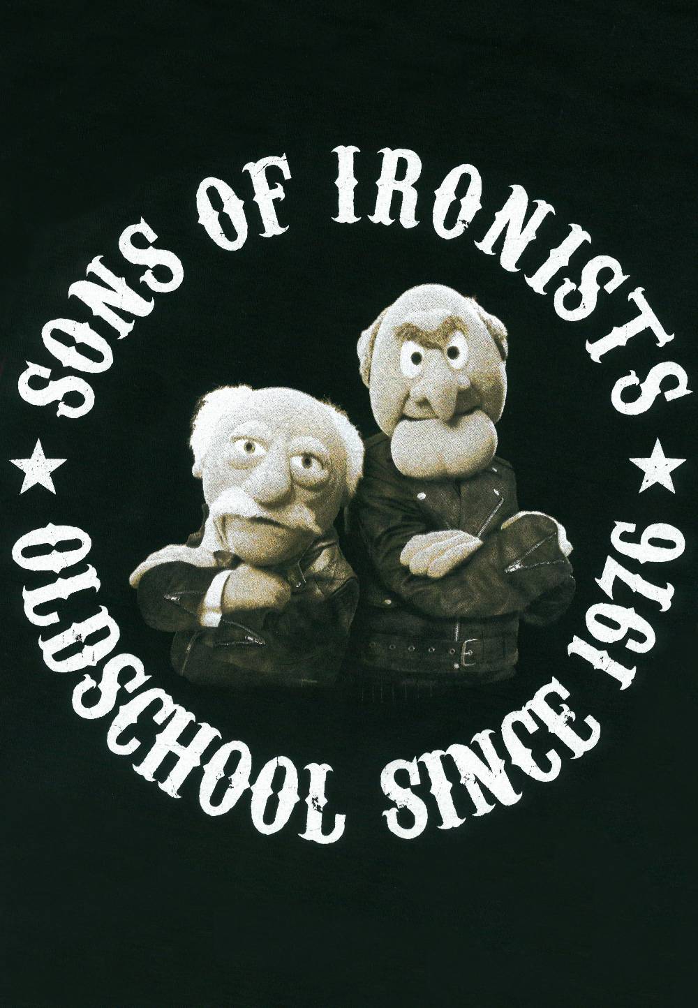 Logoshirt Waldorf & Statler - Sons Of Ironists - The Muppets - T-Shirt Print - Herren Vierteljährliche Förderung