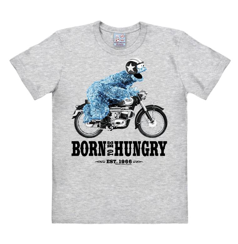 Logoshirt Krümelmonster | Born To Be Hungry | Easy Fit Herren T-Shirt Fabrikladen