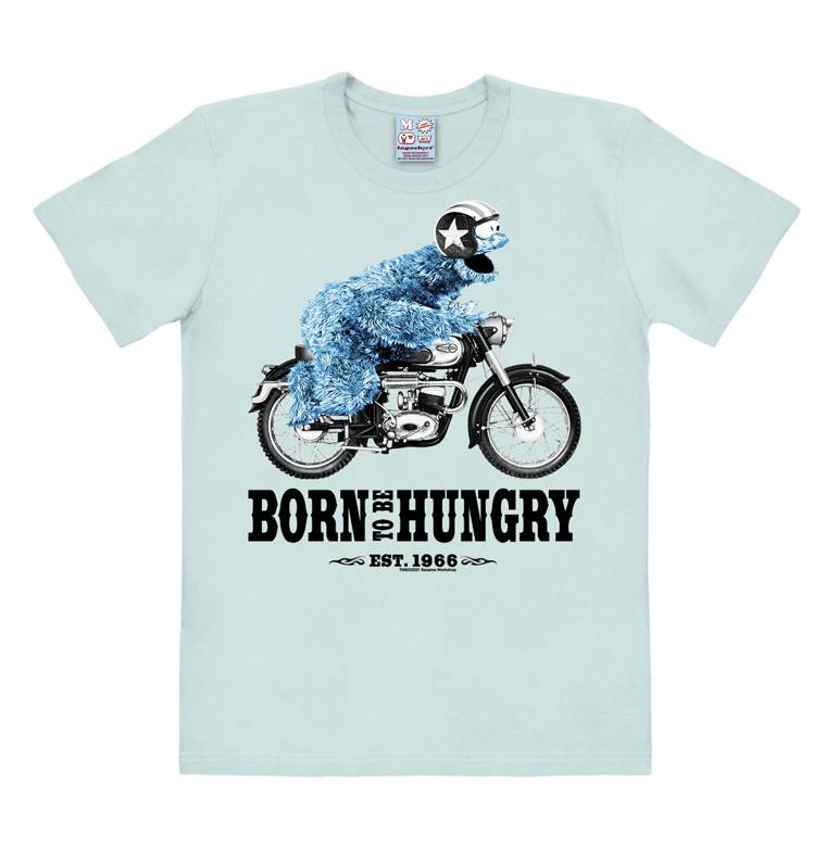 Logoshirt Krümelmonster | Born To Be Hungry | Easy Fit Herren T-Shirt Fabrikladen