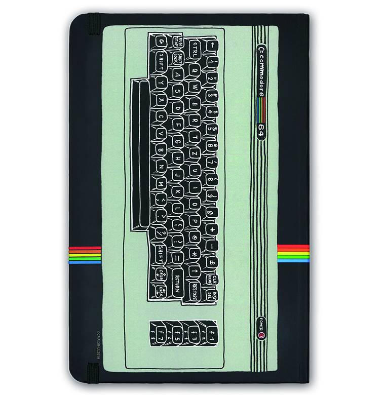 Logoshirt Commodore 64 - C64 Logo - Hardcover Notizbuch A5 - mit Gummiband - Liniert Wochenangebot