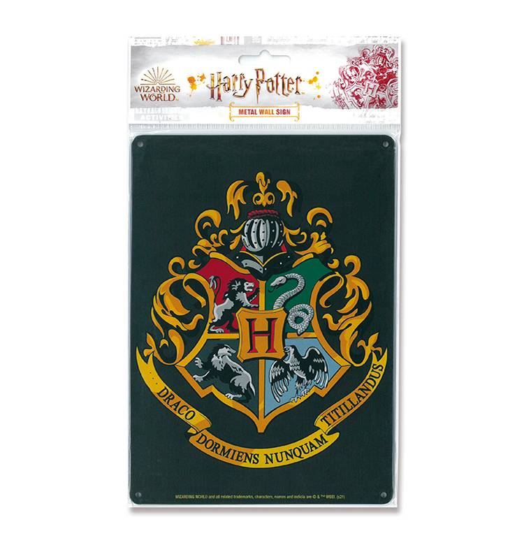 Logoshirt Harry Potter - Hogwarts Logo - Blechschild A5 Rabatte dieses Monats