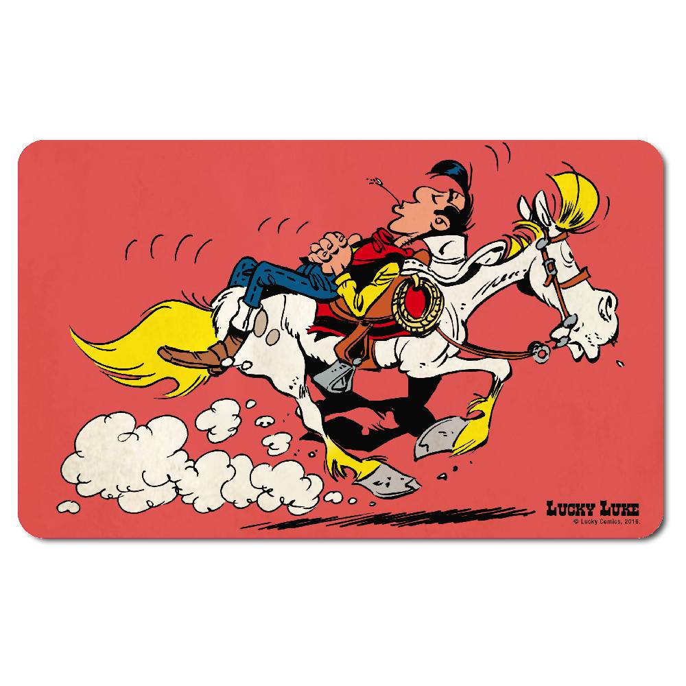 Logoshirt Lucky Luke - Riding On Jolly Jumper - Frühstücksbrettchen Blitzangebot