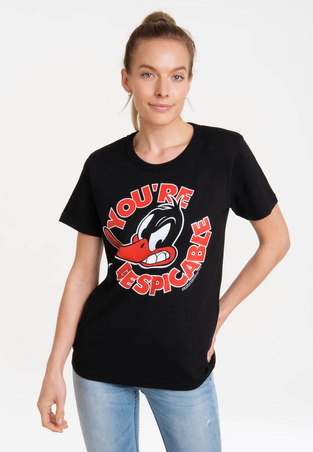 Logoshirt Looney Tunes - Daffy Duck - You're Despicable - T-Shirt Print - Damen Räumungsverkauf