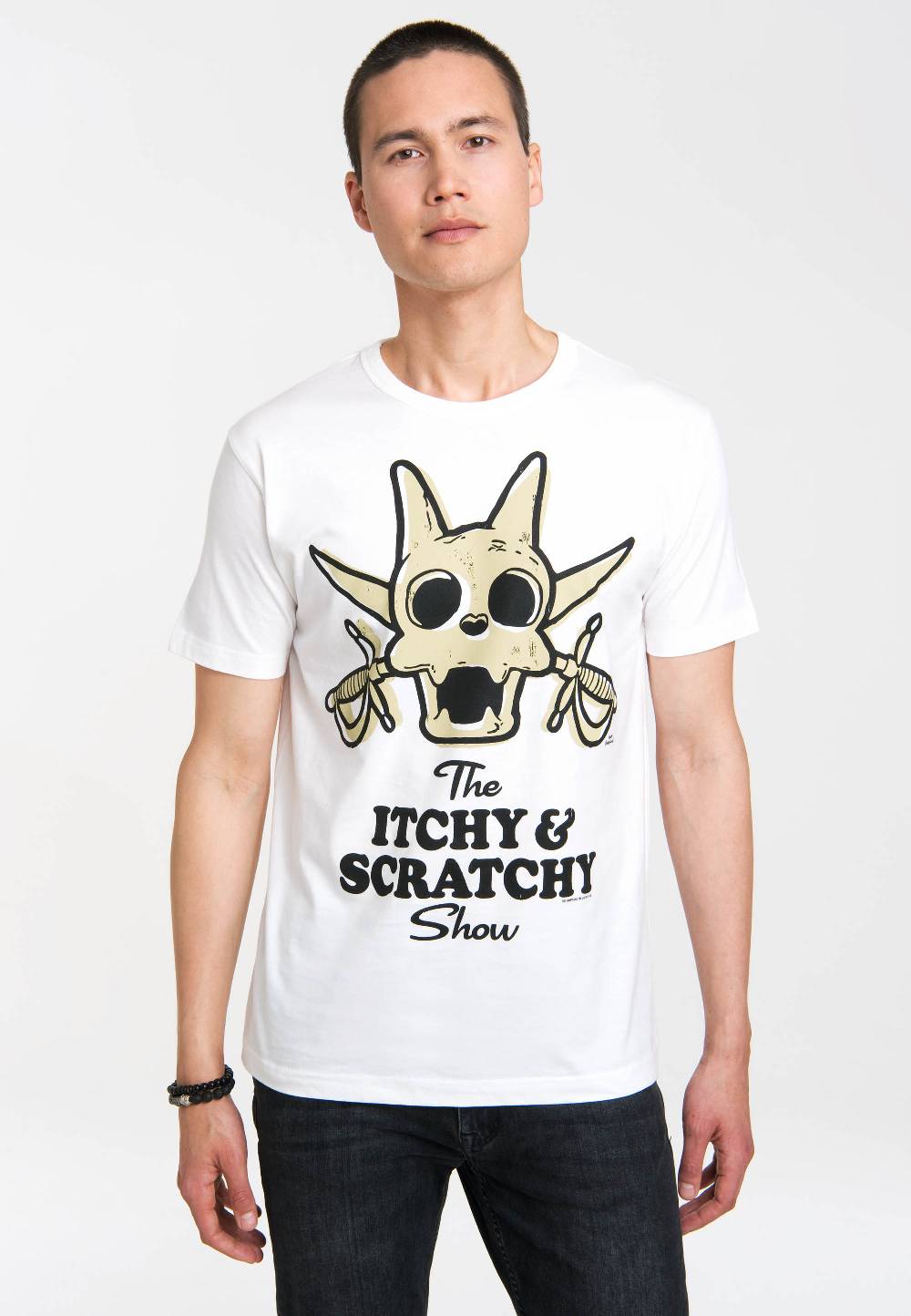 Logoshirt The Simpsons - Itchy & Scratchy Show - Scratchy - T-Shirt Print - Herren Bis zu 50% Rabatt