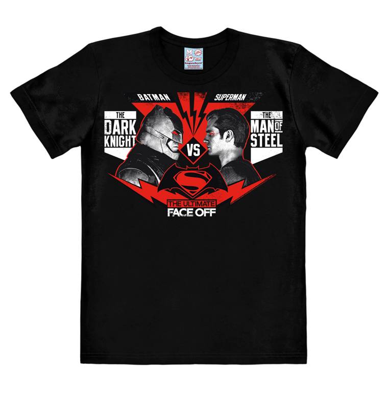 Logoshirt Batman vs Superman - The Ultimate Face Off - DC Comics - T-Shirt Print - Herren Nur für heute