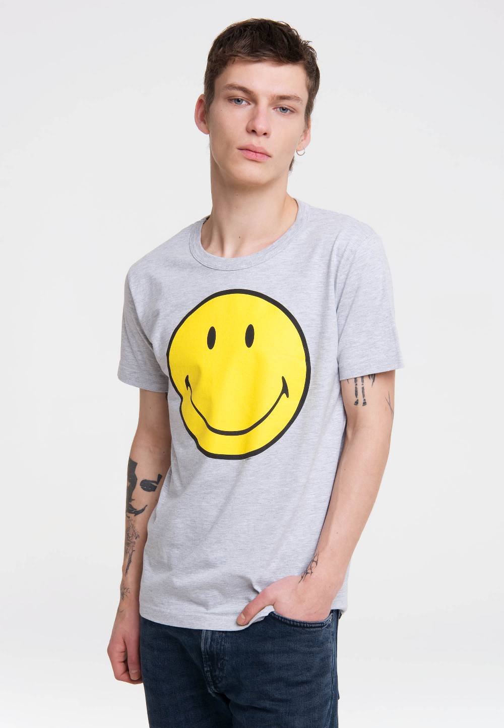 Logoshirt Original Smiley Face - Happy - T-Shirt Print - Herren Vierteljährliche Förderung