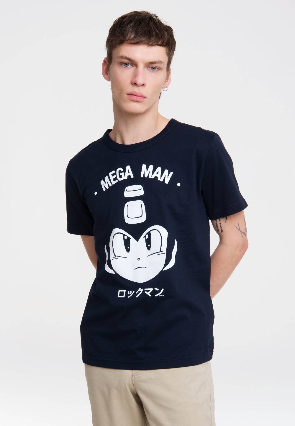 Logoshirt Mega Man - Gesicht - Capcom - T-Shirt Print - Herren Riesige Rabatte