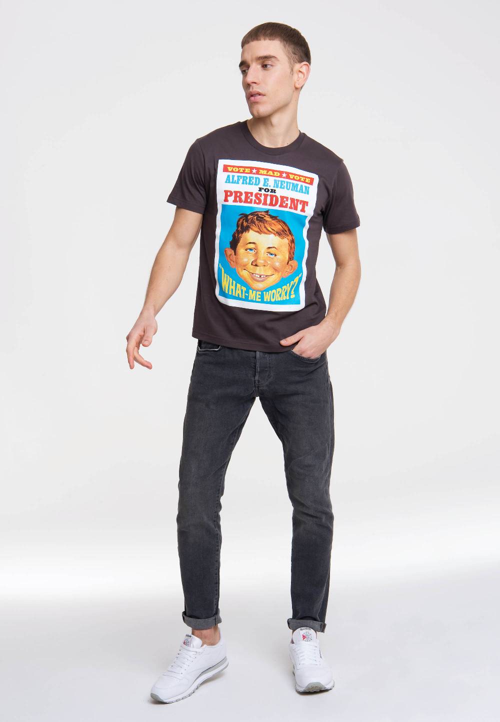 Logoshirt Mad Magazin - Alfred E. Neumann - For President - T-Shirt Print Hotsell