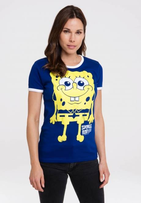 Logoshirt Spongebob - Ich Bin Bereit - T-Shirt Print - Damen Limitierter Zeitrabatt
