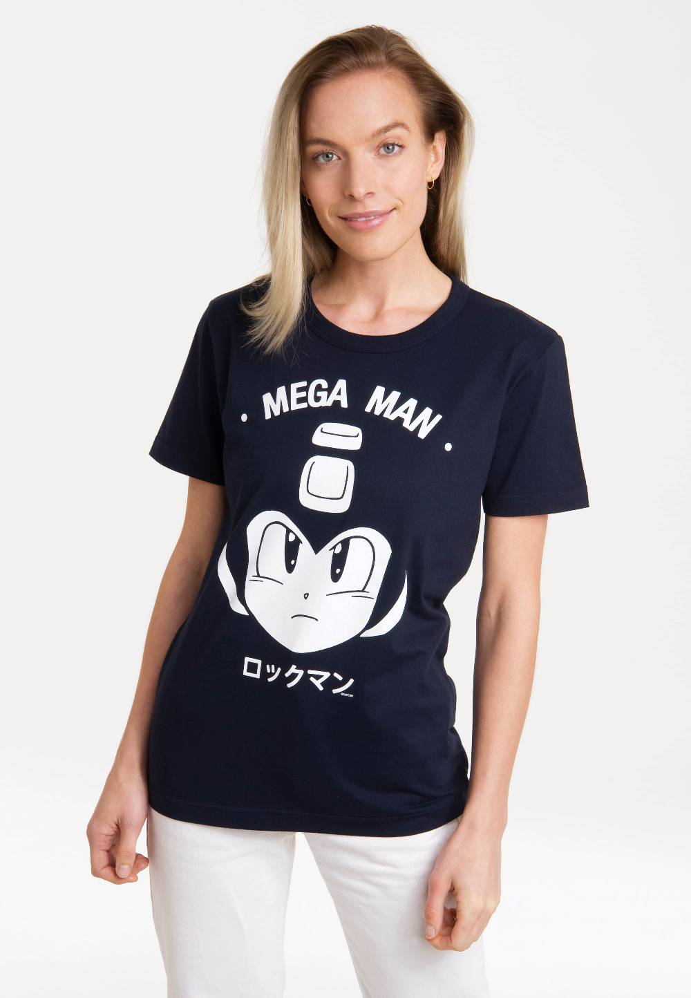 Logoshirt Mega Man - Gesicht - Capcom - T-Shirt Print - Damen Günstig kaufen