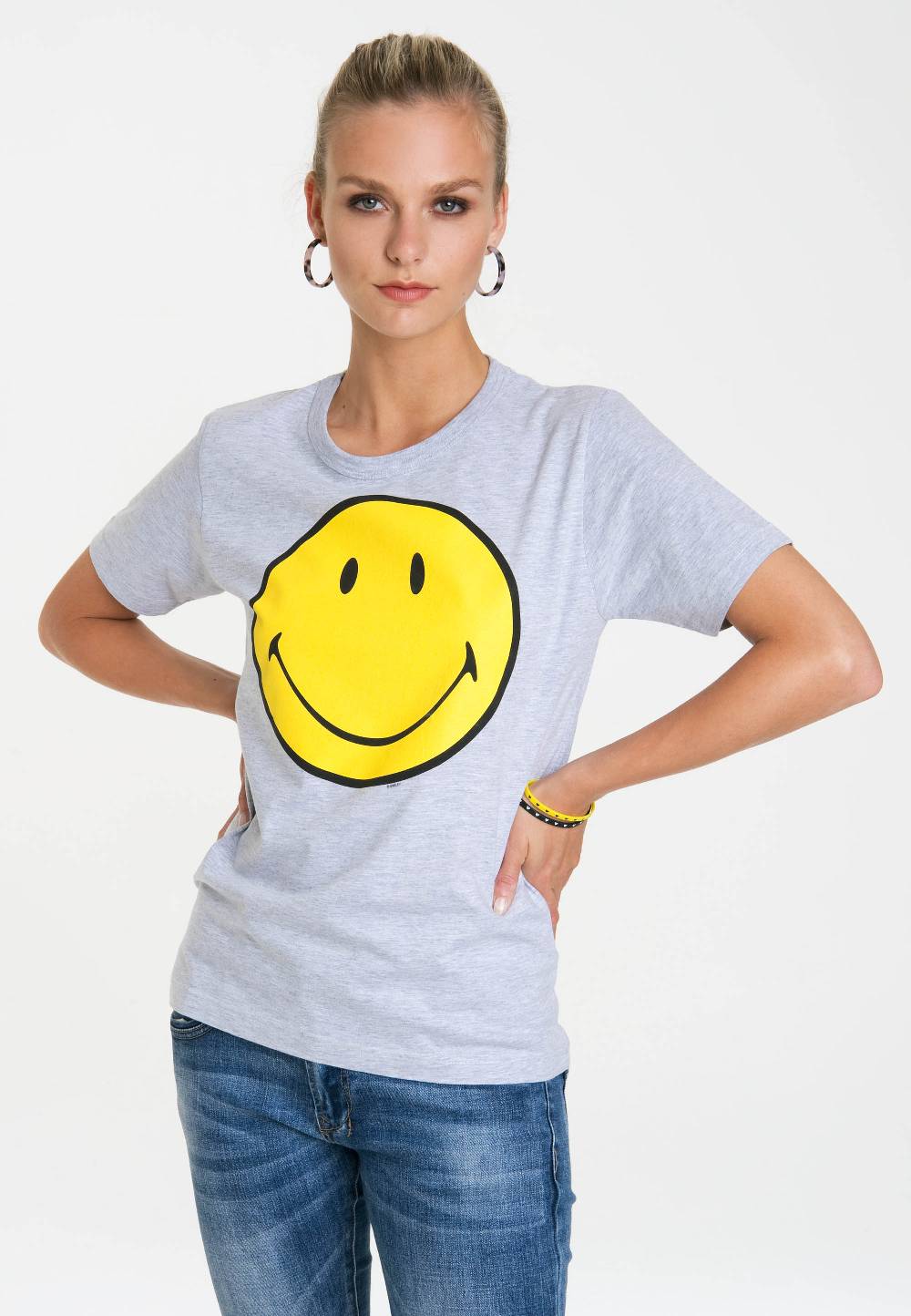 Logoshirt Original Smiley Face - Happy - T-Shirt Print - Damen Exklusivangebot
