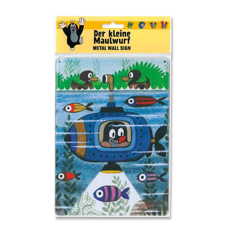 Logoshirt Der kleine Maulwurf - U-Boot - Blechschild A5 Heißer Verkauf