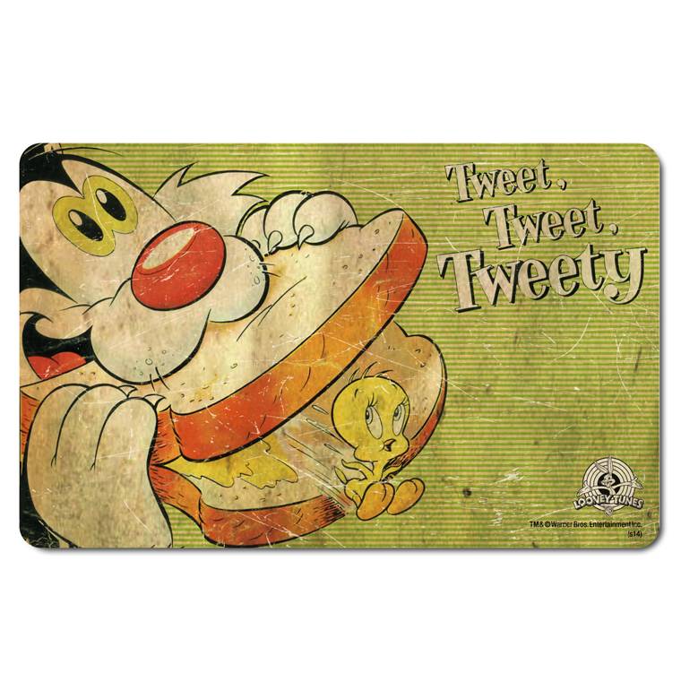 Logoshirt Looney Tunes - Tweety & Sylvester - 4er Set - Frühstücksbrettchen Vierteljährliche Förderung