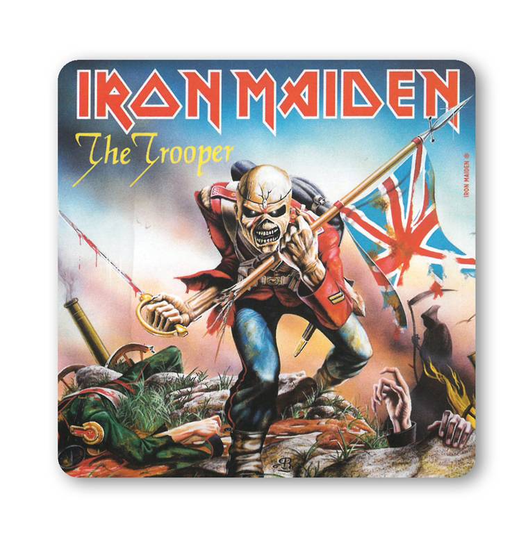 Logoshirt Untersetzer Iron Maiden - The Trooper Kauf eins, bekomm eins gratis