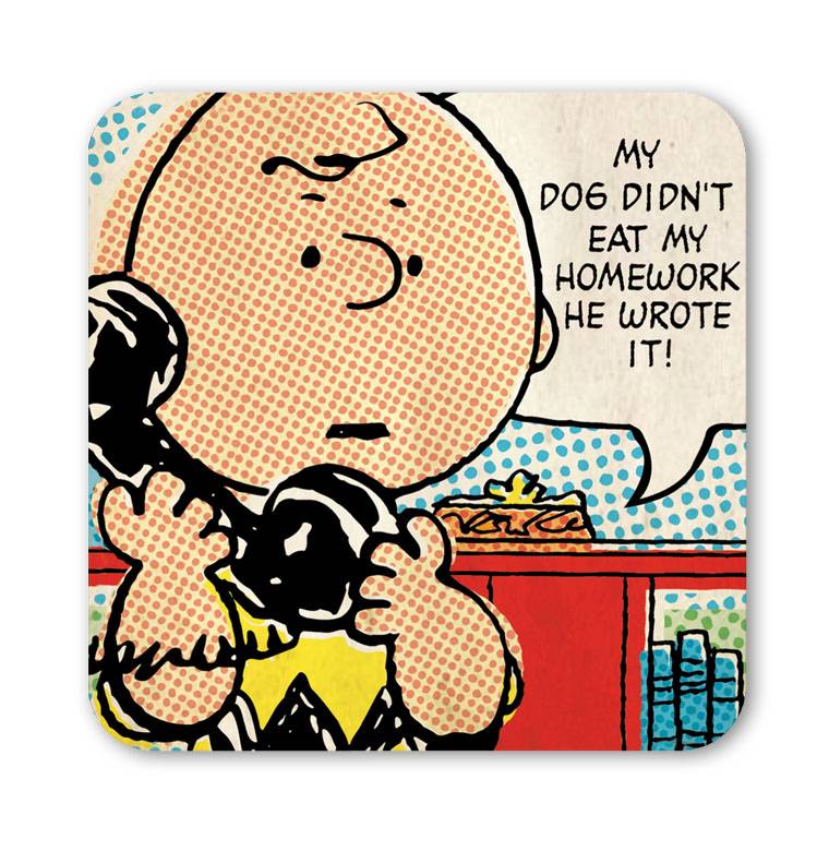 Logoshirt Charlie Brown & Freunde - Peanuts - Weise Worte - 6er Set - Untersetzer Zeitbegrenzte Promotion
