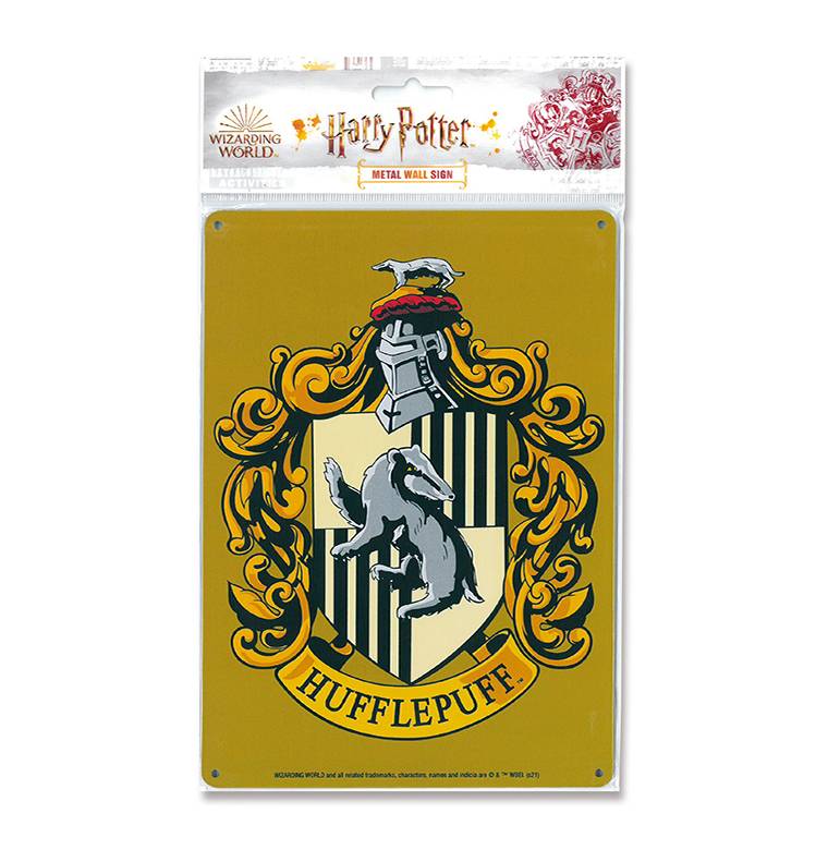 Logoshirt Harry Potter - Hufflepuff Logo - Wappen - Dachs - Blechschild A5 Super Rabatt