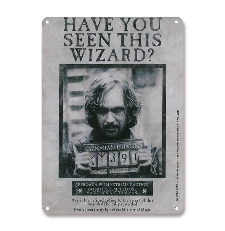 Logoshirt Harry Potter - Sirius Black - Have You Seen This Wizard - Blechschild A5 50% Rabatt mit kostenlosem Versand