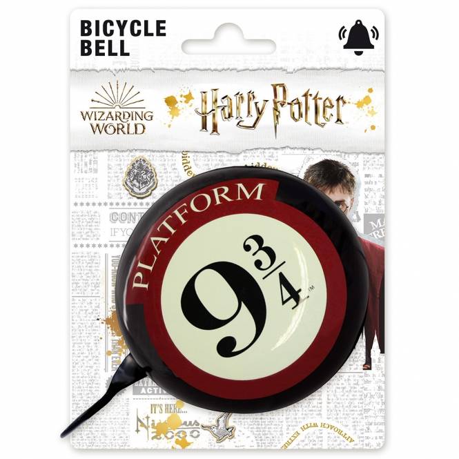 Logoshirt Gleis 9 3/4 - Logo - Harry Potter - Hogwarts Express - Fahrradklingel Retro - Groß - Ø 80 mm - Schwarz Im Verkauf