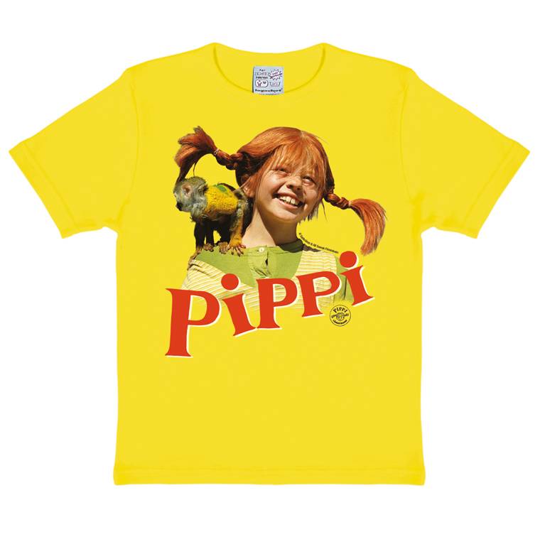 Logoshirt Pippi Langstrumpf & Herr Nilsson - T-Shirt Print - Kinder im Angebot