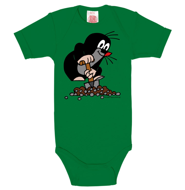 Logoshirt Der kleine Maulwurf - Hügel - Baby Body - Kurzarm Schlussverkauf