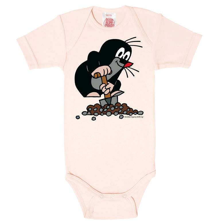 Logoshirt Der kleine Maulwurf - Hügel - Baby Body - Kurzarm Schlussverkauf