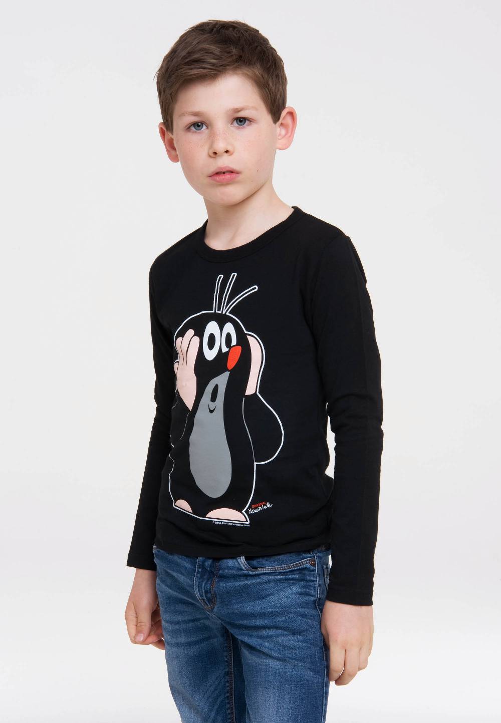 Logoshirt Der kleine Maulwurf - Oh Oh! - Langarmshirt - Print - Kinder Fabrikpreis