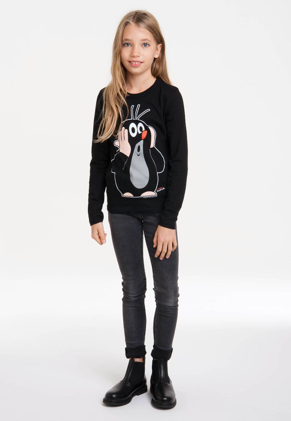 Logoshirt Der kleine Maulwurf - Oh Oh! - Langarmshirt - Print - Kinder Fabrikpreis