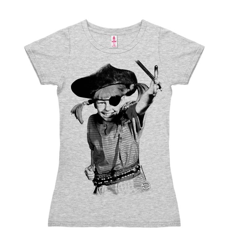 Logoshirt Pippi Langstrumpf - Pirat - T-Shirt Print - Damen Rabatt