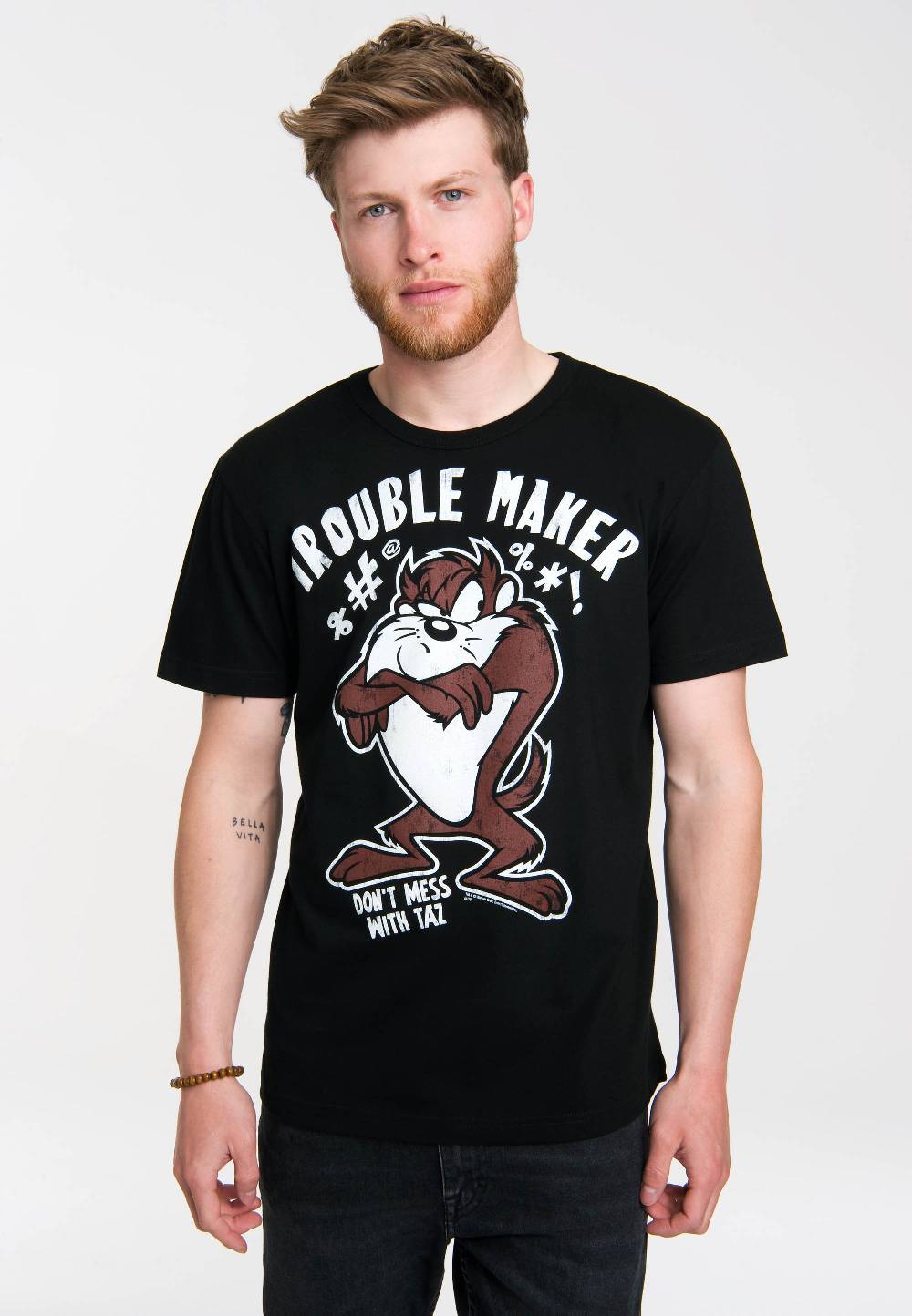 Logoshirt Looney Tunes - Taz - Tasmanischer Teufel - Trouble Maker - T-Shirt Print - Herren Günstig kaufen