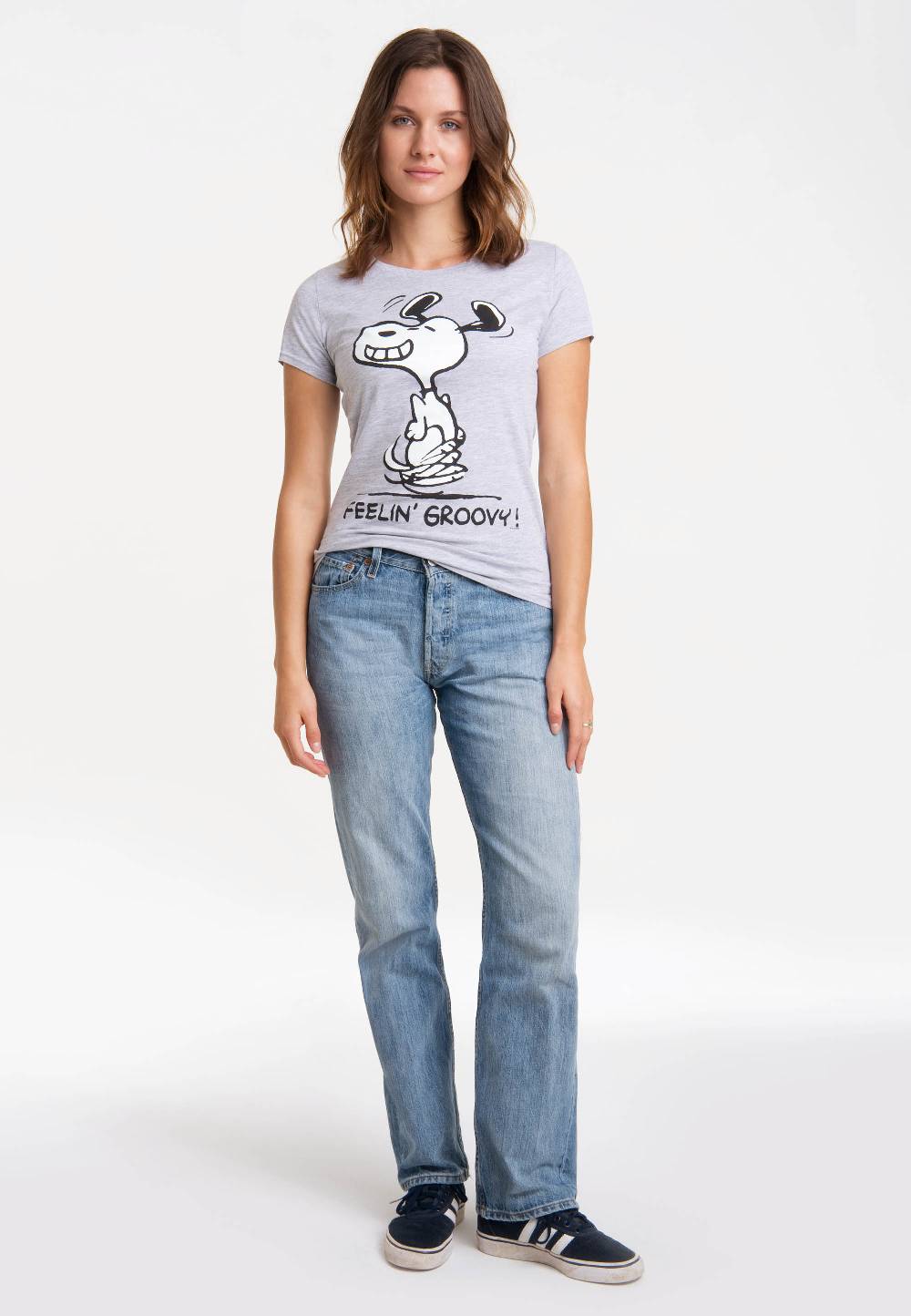 Logoshirt Peanuts - Snoopy - Feelin' Groovy - T-Shirt Print - Damen Online Shopping