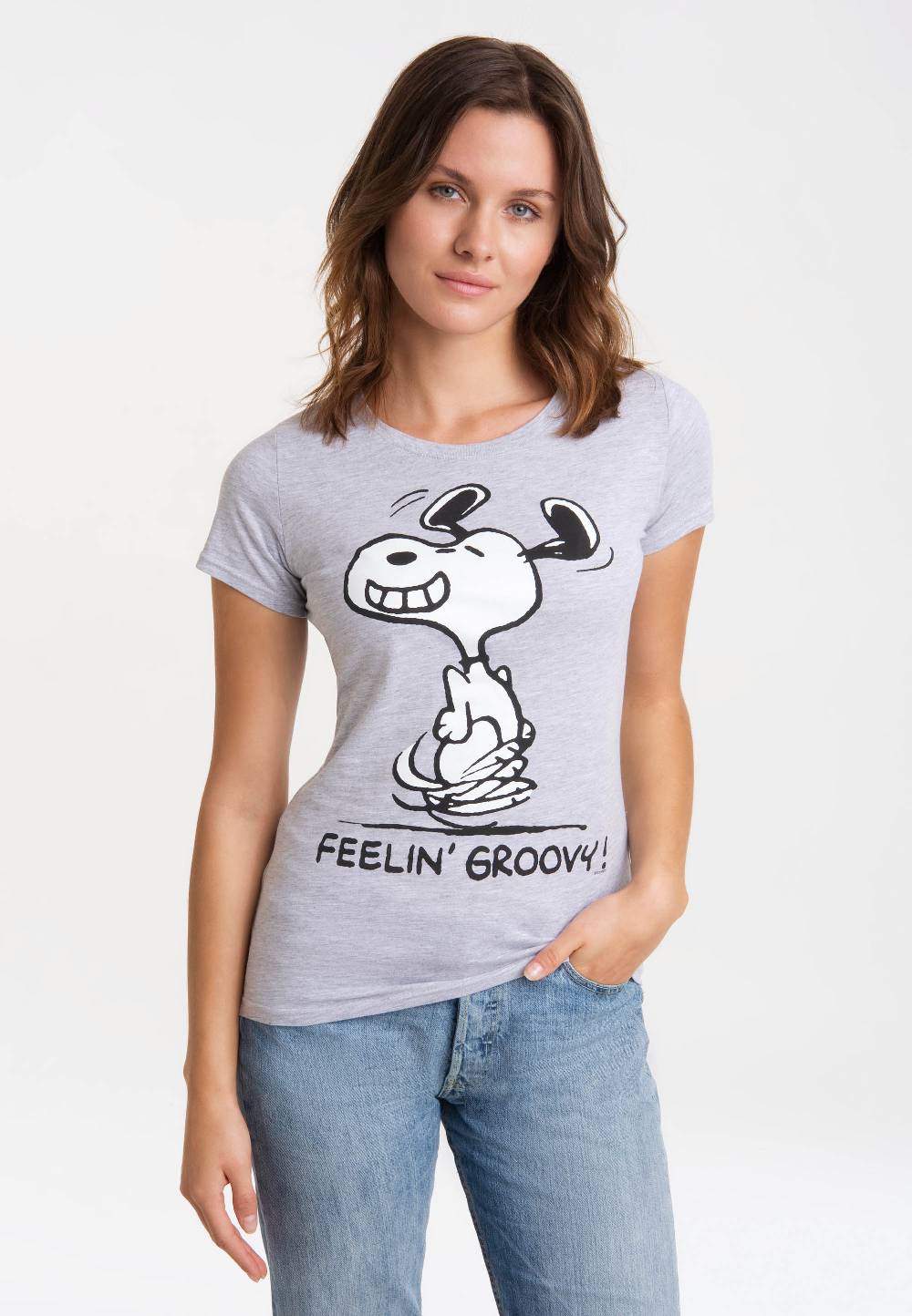 Logoshirt Peanuts - Snoopy - Feelin' Groovy - T-Shirt Print - Damen Online Shopping