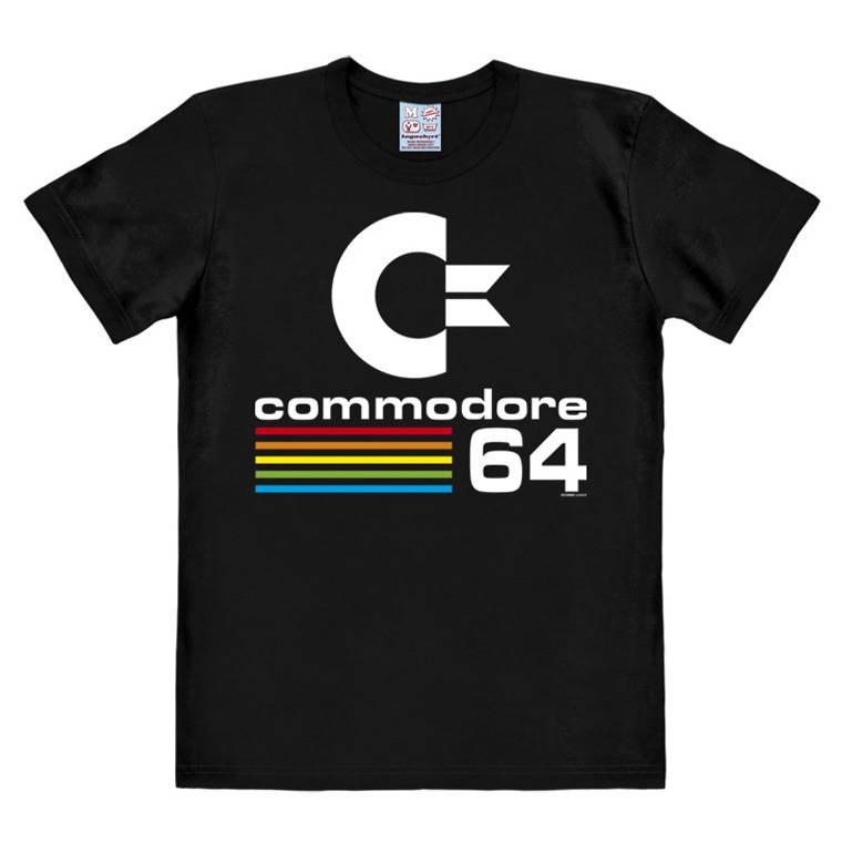 Logoshirt Commodore 64 - C64 Logo - T-Shirt Print - Herren Osterangebot