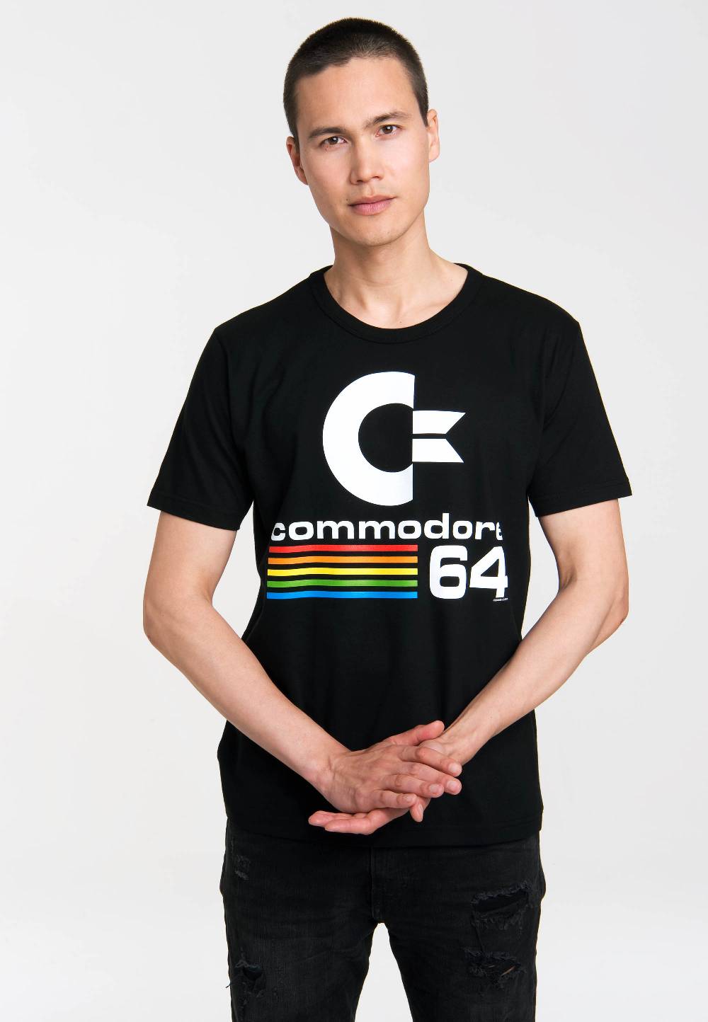 Logoshirt Commodore 64 - C64 Logo - T-Shirt Print - Herren Osterangebot